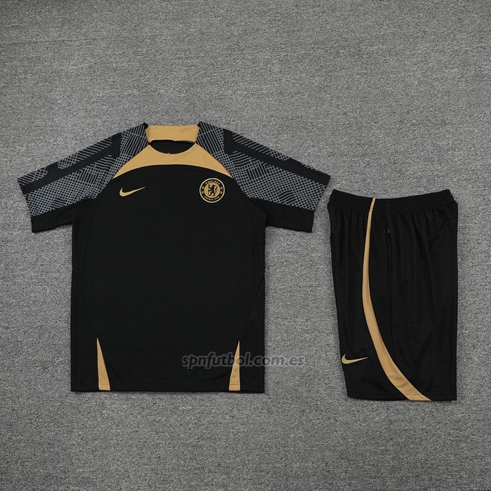 Chandal del Chelsea Manga Corta 2022-2023 Negro - Pantalon Corto